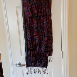 Purple Metallic Scarf